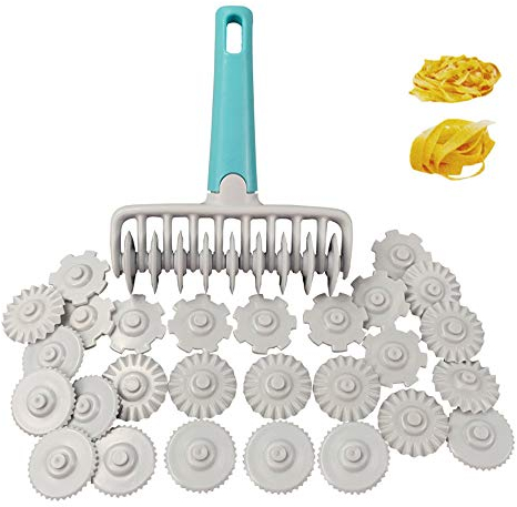 4 Gears Wheel Roller Pastry Mould Fondant Ribbon Cutter Embosser Set