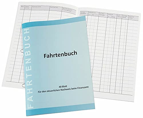 Fahrtenbuch DIN A5 und DIN A6 km-Nachweis mit praktischen Abheftösen (DIN A5 hoch)