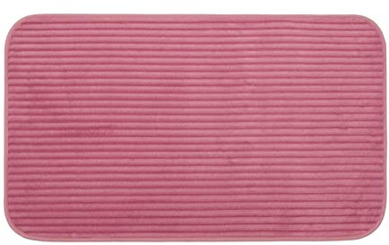 Gözze - Rutschfester Weicher Badeteppich, 100% Polyester, 60 x 100 cm - Altrosa