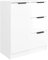 vidaXL Sideboard Kommode Anrichte Schrank Beistellschrank Mehrzweckschrank Standschrank Wohnzimmer Hochglanz-Weiß 60x30x70cm Holzwerkstoff