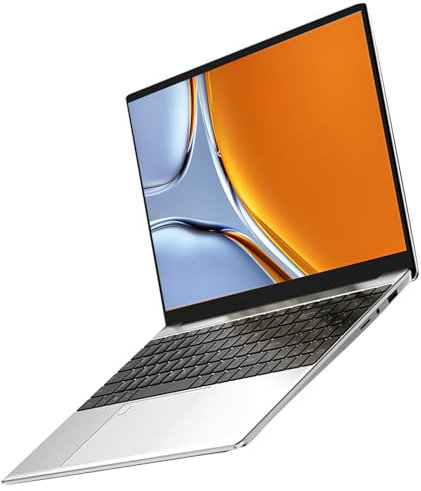 aichiw Ordinateur Portable 15,6 Pouces - 16GB RAM, 512GO SSD, Celeron Quad-Core N95 CPU, PC Portable avec, Lecteur d'empreintes digitales, Clavier rétro-éclairé, Clavier Bilingue (Anglais + Français)