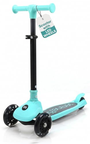 SereneLife 3 Wheel Kids Scooter, Kick Scooter with/without Foldable Seat