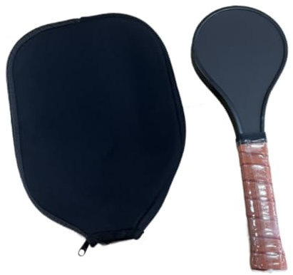 QSTDGVPW Pala de Pickleball Profesional con Mango Extendido para Todos Los Niveles de Habilidad, Brown W Paddle Cover