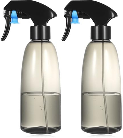 2 Pcs 320ML Empty Water Spray Bottle for Hair Water Fine Mist Spray Bottles for Cleaning Gardening Home Kitchen Hairdressing Plant Sprayer Mister Bottles, Reusable & Refillable, Grey