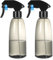 2 Pcs 320 ML Bote Spray Pulverizador Plantas, Botella de Spray Vacia, Spulverizador Agua, Atomizador de AguaSpray Bottle Botellas de Pulverización Ajustable para Hogar Jardín Cabello Cocina, Gris