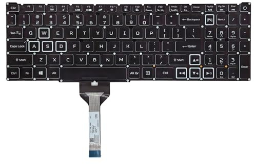 WWGTMC Teclado de repuesto para Acer Nitro AN515-56 AN515-57 AN515-58 AN515-45 AN515-46 AN517-41 AN517-53 AN517-54, Predator Helios 300 PH315-54 PH315-555 PH317. - Laptop RGB retroiluminada serie 56