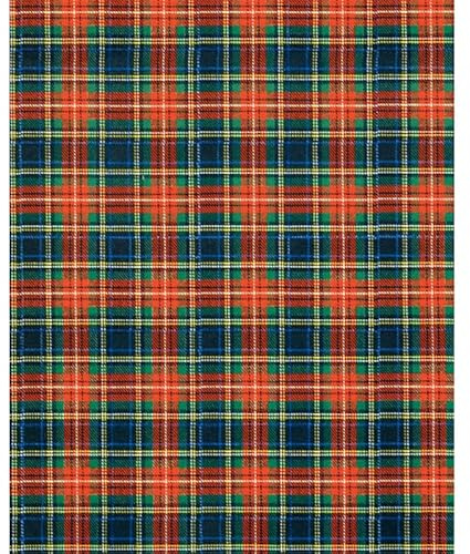Carta Regalo Tassotti 70x100 Natale Scozzese Rossa | Carta Pregiata FSC | Carta da Regalo Festiva Motivo Tartan Classico per Pacchi, Decorazioni e Craft