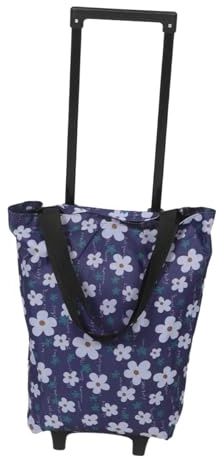 SWOOMEY Carrello della Spesa Resistente Oxford e Plastica Pieghevole con Ruote per Scale Pratico e Versatile per Shopping e Avventure Outdoor