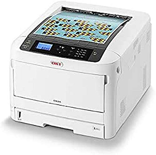 OKI C824n Stampante con tecnologia LED, A3, a colori, fronte, 26 pagine al minuto, NFC