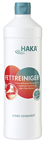 HAKA Fettreiniger Spray Nachfüller, löst Fett und Eingebranntes, Fettlöser für Küche, Grill, Dunstabzugshaube, materialschonend, 1l