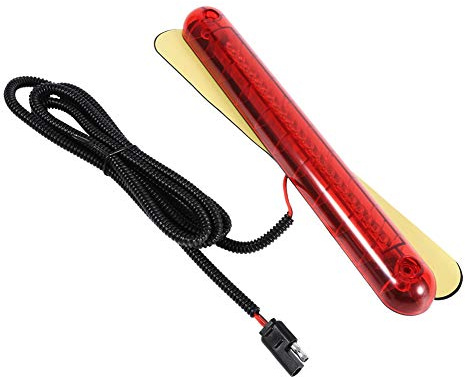 Akozon Bromslampa på hög nivå, LED-bromslampa för bil universell röd 24 LED bil hög montering tredje 3RD bromsstopp bakljus lampa ersättning 12 V superljus