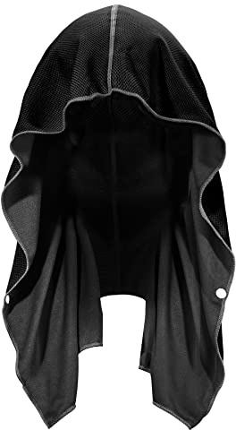 Sukeen Serviette à Capuche rafraîchissante pour Homme, séchage Rapide, Serviettes rafraîchissantes absorbantes pour Le Cou et Le Visage, Protection UV Contre Le Soleil, pour Le Sport, l'entraînement,