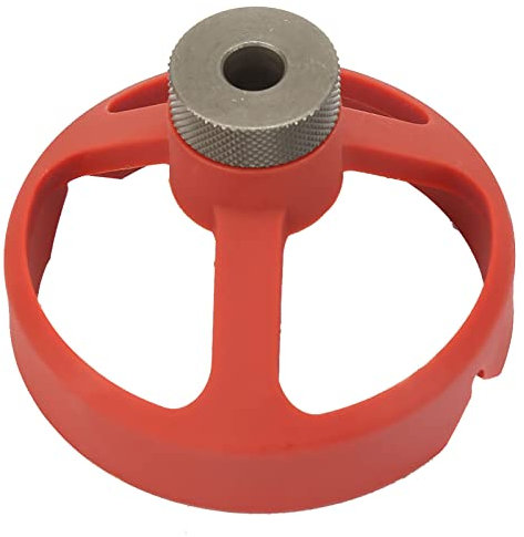 Perforadora Vertical, Plantilla de Guía de Broca, Localizador de Guía de Perforación de ángulo Recto Accesorio de Perforación Vertical, Orificio, Piezas de Herramientas Eléctricas (Rojo)