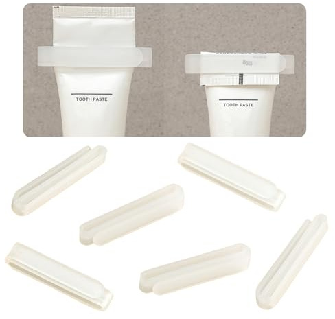 UDQYQ Toothpaste Squeezer Tube Squeezer - Rolling Toothpaste Squeezer Roller Tube Squeezer Tool Dispenser Paint Tube Wringer, 6 Pack