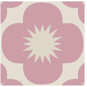 Lukery Adesivi per piastrelle PVC, 20 pezzi, per cucina e pavimento, mobili e armadi, 20x20 cm, fiori rosa