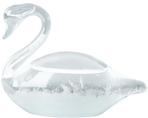 Prévision des intempéries de verres, baromètre du météorologue Baromètre météo, élégant Swan Storm Glass Weather Préditeur pour bureau de bureau DÉCORATIVE