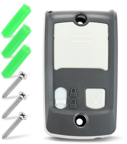 ETERMETA 39165R Wall Console Compatible with Ge-nie Series II Garage Door Opener, Sure-Lock + Light Control Button, Wall Mount Wired Keypad, Replaces GBWCSL2-BX 37351R GBWC2-BX GPWC-2WLB