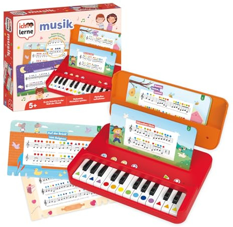 Jumbo Ich lerne Musik - Musik-Lernspiele für Kinder - Noten Lernen und Melodien aufnehmen - Inkl. 12 Blättern beliebter Kinderlieder & Tragetasche - ab 5 Jahren