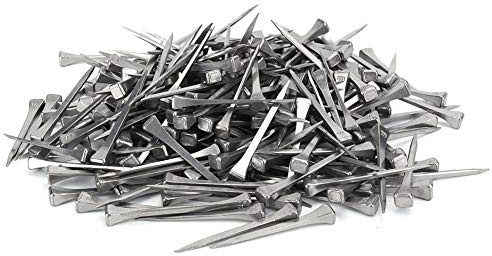 MUNEFE 250 Pezzi Chiodi a Ferro di Cavallo in Acciaio, Chiodi a Ferro di Cavallo da Cowboy, Chiodi a Ferro di Cavallo in Metallo, Adatti per Soddisfare i Requisiti di Cura Equina