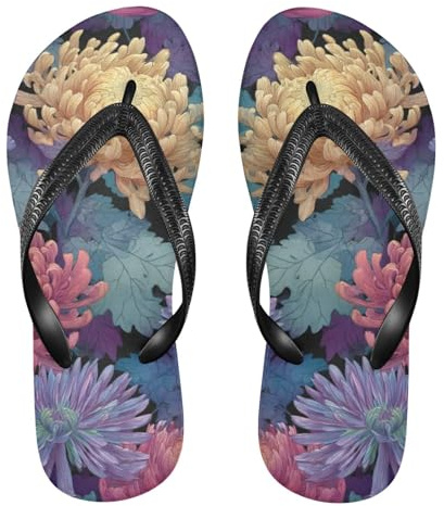 sifyllin fjärilar krysantemum färgglada eleganta gummi flip flop lätt kvinnor flip för bröllop