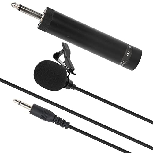 Generic Saxofon Trådbunden Lavalier Lapel Microphone Professional 5M Kabel för Musikinstrumentframförande (5 meter lång)