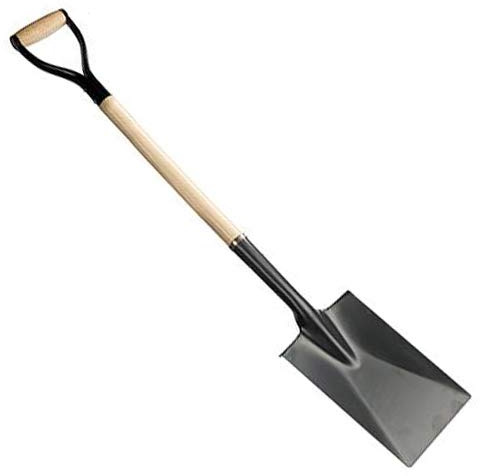 Tung 1 100 mm fyrkantig grävning spade/spade – PYD-handtag – landskapsarkitektur/trädgårdsverktyg – gårdsarbete, marktranka – kabelhittare