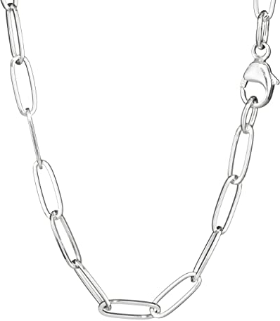 NKlaus 50cm Ankerkette 925 Silber elegante Halskette Breite: 3,1mm Collier 4,5g schwer 6873