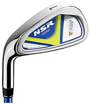 #7#9 Left Hand Golf Clubs Iron Kids Golf Blade Putters NSR Junior Golf Irons for Age 3-12 Boys Girls (Blue,#7(9-12))