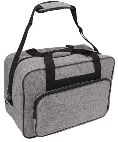 Haofy symaskinväska, universell symaskin bärväska bärbar tygväska med axelrem för de flesta vanliga symaskiner och tillbehör, 18 x 9 x 31 cm, standard