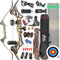 58 Takedown Recurve Bogen und Pfeile für Erwachsene und Jugendliche Anfänger 30-50lbs Jagdbogen Sportbogen Metall Riser für Bogenschießen Jagd Zielschießen (40lbs, Camo)