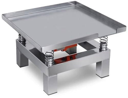 Mini tavolo vibrante in acciaio inossidabile per calcestruzzo, banco di prova per vibrazioni, blocco di prova, piattaforma vibrante per stampaggio a vibrazione di stampi,13.7 * 13.7inch