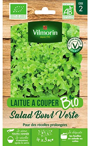 Vilmorin Sachet graines Laitue à Couper Salad Bowl Verte Bio