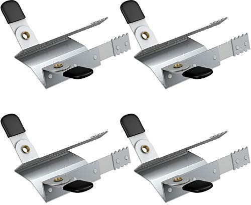 BASI® Lot de 2 paires de pinces de volet roulant - Protection anti-effraction pour volets roulants, fenêtres