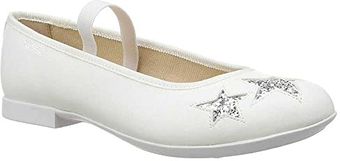 Geox JR PLIE', Bailarinas para Niñas, Blanco (White), 35 EU