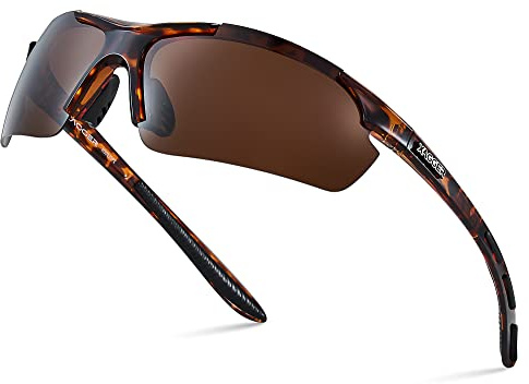 Xagger Polarized Sports Sunglasses for Men Women Wrap Around UV400 Running Baseball Softball Cycling Golf Hiking Fishing Driving Glasses