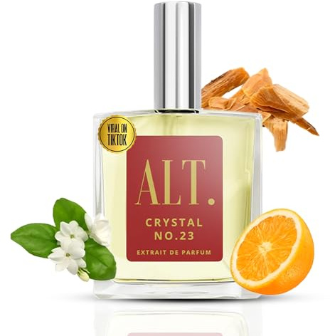 ALT. FRAGRANCES Crystal No. 23 – Inspired by Baccarat Rouge 540, Unisex Perfume, Extrait de Parfum, Long Lasting Perfume for Men & Women with Jasmine, Amberwood & Cedar Notes, 100ml