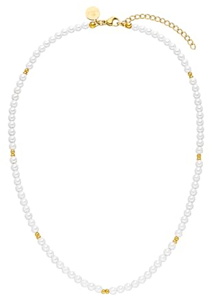 Purelei® Finesse Kette Damen (Gold) – Halskette Damen aus langlebigem Edelstahl – Wasserfeste Kette – 40-45 cm Länge verstellbar – Halskette für deinen individuellen Look