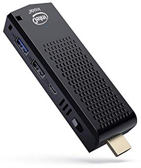 BD Electrics Mini PC Stick sin ventilador Windows 10 Pro 4GB RAM 64GB eMMC Intel Atom hasta 1.92GHz CPU Mini computadora WIFI HDMI 4K