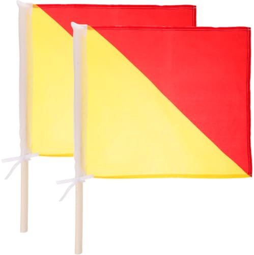 OFFSCH 2pcs Signal Flag Marine Flags and Flag for Sports Racing Game
