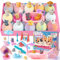 vamei Bombas de Baño para Niños 12 Piezas Bath Bombs con Juguetes Perros Gatos Bola de Baño Aromaterapia Animales de Juguetes Baño Día de San Valentín Año Nuevo Navidad Cumpleaños Regalo Niñas Niños