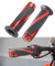 Flaconi 2PCS Manopole Moto,Manubrio Moto,Maniglie per Reggersi Moto,Manicotti per Manubrio Moto,Universale Manopole Motocross,Manopole Manubrio,Adatto per la Maggior Parte Delle Moto (Rosso)