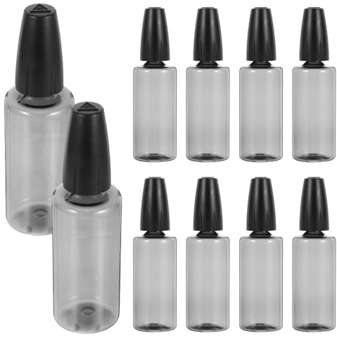 DIYEAH Flacone da Spremere 10 Pezzi Bottiglie Vuote di Olio per Macchina da Cucire Applicatori con Punta di Precisione Bottiglie di Colla Artigianale con Punta Fine