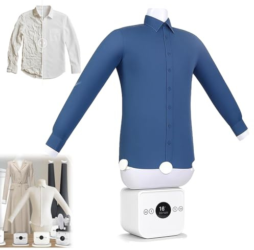 DPLWJPP Stira Camicie Gonfiabile Automatico Ferro da Stiro Automatico per Camicie e Magliette Stira e Asciuga in Pochi Minuti Manichino Stira Camicie Gonfiabile