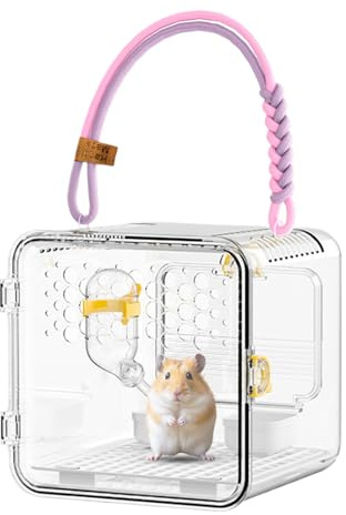 Bird Transport Box Travel Cage - Breathable Bird Transport Box with Viewing Window, Flying Squirrel Transport Box - For Cockatiels, Canaries, Hamsters and Small