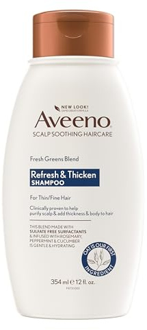 Aveeno Fresh Greens Blend Natural Volumizing Shampoo, 12 fl oz