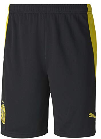 PUMA Herren BVB Shorts Replica Black-Cyber Yellow, XL