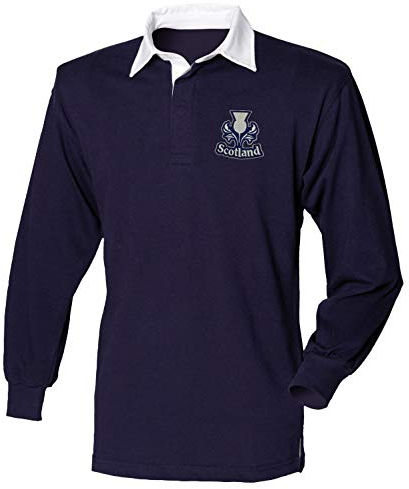 Super Lemon Scotland Rugby Camiseta de manga larga - Exclusivo diseño retro vintage para adultos, camiseta de rugby unisex para hombre y mujer, ideal para los fanáticos del rugby escocés de las 6