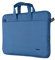Trust Bologna Slim Laptop Eco Tasche bis 16 Zoll aus Recyceltem Kunststoff, mit Schultergurt, Nachhaltige Umhängetasche für Reisen, Business, Büro, Schule - Blau