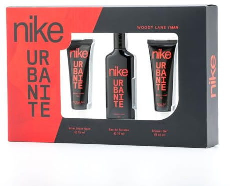 NIKE - Estuche de Regalo Hombre: Colonias y Gels de Baño, Aroma Amaderado Oriental, Fragancia Fresca y Duradera