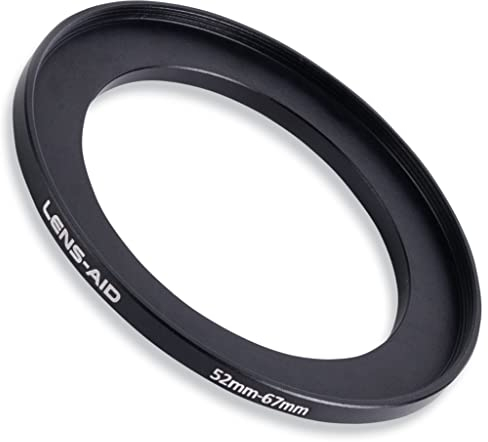 Lens-Aid Step Up Ring - Anillo Adaptador de Metal para Objetivo de cámara, 72-77 mm, para ND, UV, polarizador, etc. Anillo Adaptador Compatible con Sony Canon, Nikon, Fujifilm Olympus, Pentax, Leica,